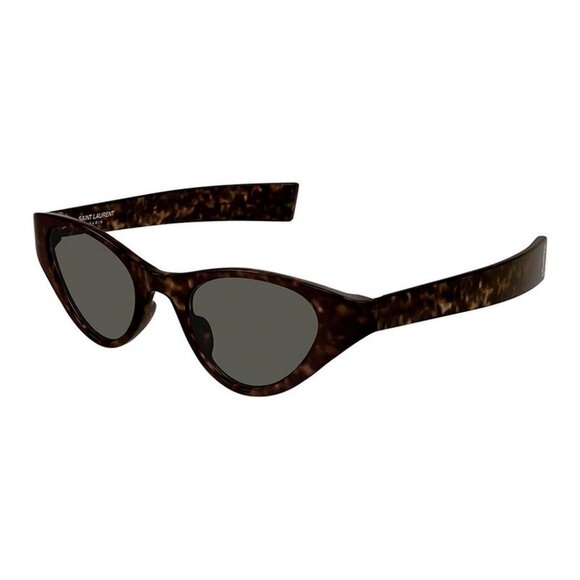 NEW SL M144 002 SAINT LAURENT SUNGLASSES WOMEN ROUND HAVANA EYEWEAR SLM144 002 - Picture 1 of 4